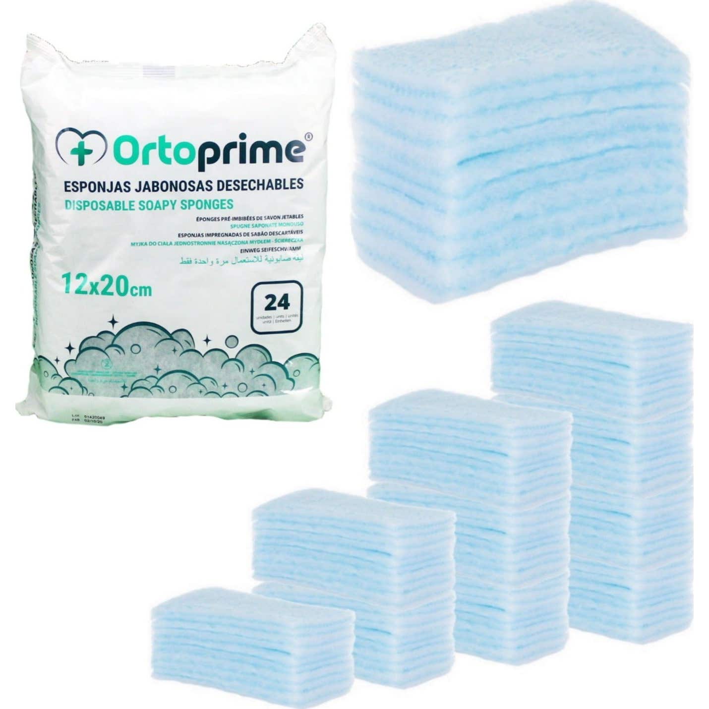 Ortoprime Esponjas Jabonosas Desechables 120uds