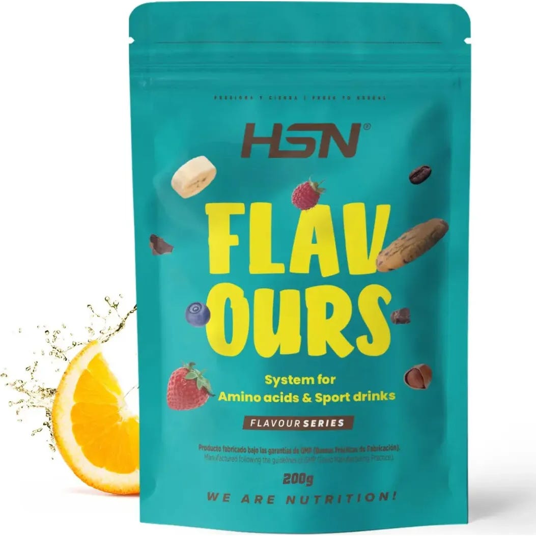 HSN Saborizante en Polvo para Aminoácidos y Bebidas Deportivas Naranja 200 g | Natural Doctor