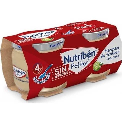 Nutriben Potito Bipack Intro Verdura Pavo 2x120 g