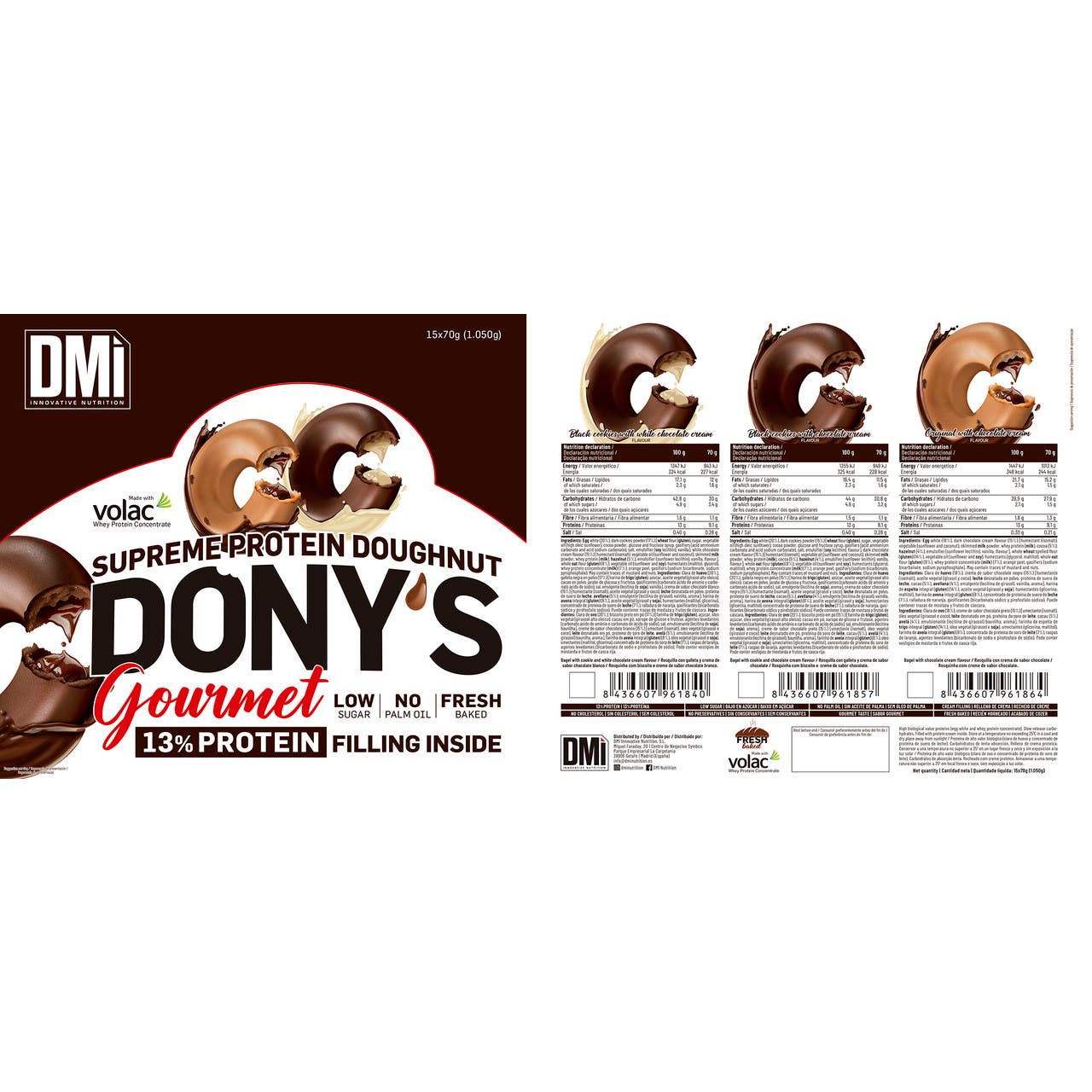DMI Nutrition Dony'S Gourmet 13% Black Cookies Chocol Cream 70g DMI Nutrition Dony'S Gourmet 13% Black Cookies Chocol Cream 70g