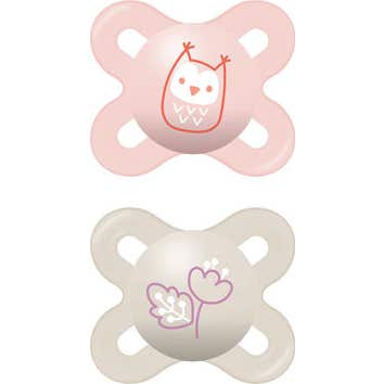 MAM Chupete Start Nano Silicona 0-2 M Rosa 2 uds
