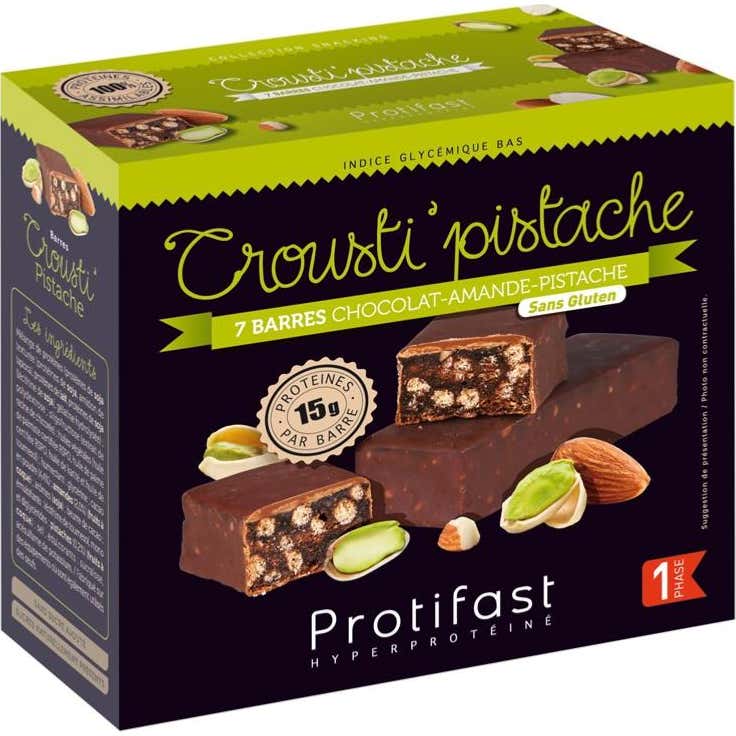 Protifast Crousti Pistacho Barritas 7x44 gr