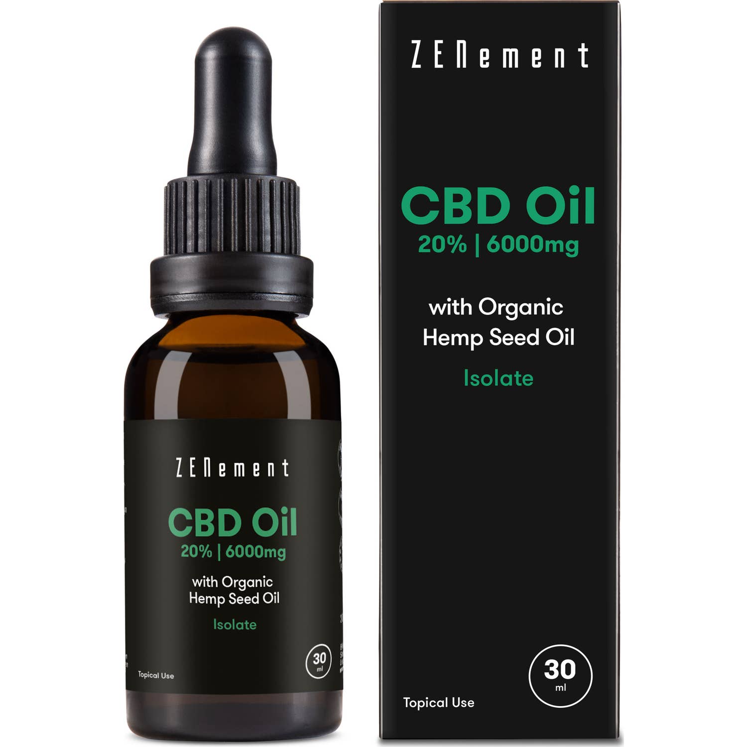 Zenement Aceite de CBD con Aceite de Semilla de Cáñamo Ecológico 30ml