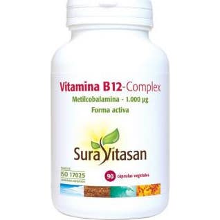 Sura Vitasan Rojos 3 X Vitamina B12-Complex 90 Cápsulas Vegetales - Imagen 2
