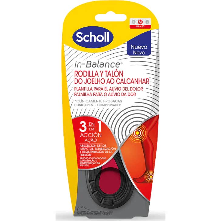 Scholl In-Balance Rodilla y Talón Talla M 1par