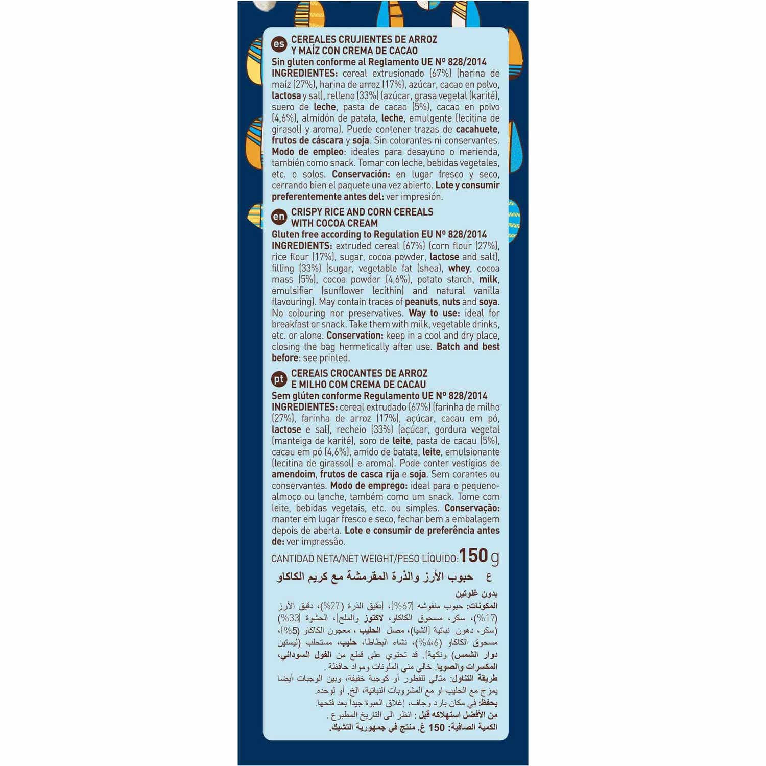 Diet-Radisson Cereales Pillows Crujiente Chocolate Sin Gluten 150g