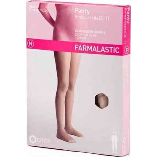Farmalastic panty-media hasta la cintura (E-T) compresión normal T-grande beige