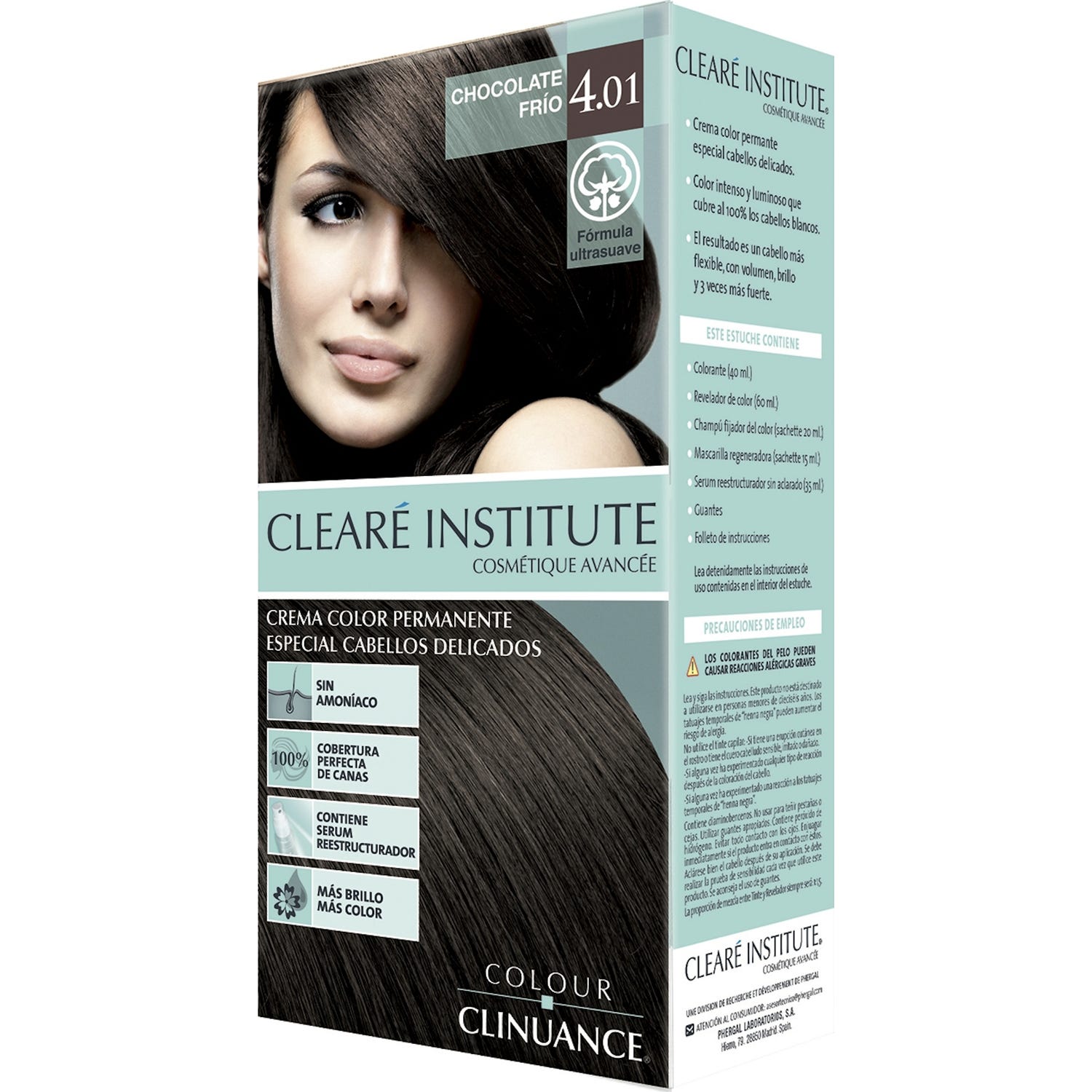 Clearé Institute Colour Clinuance 4.01 Chocolate Frío 170ml