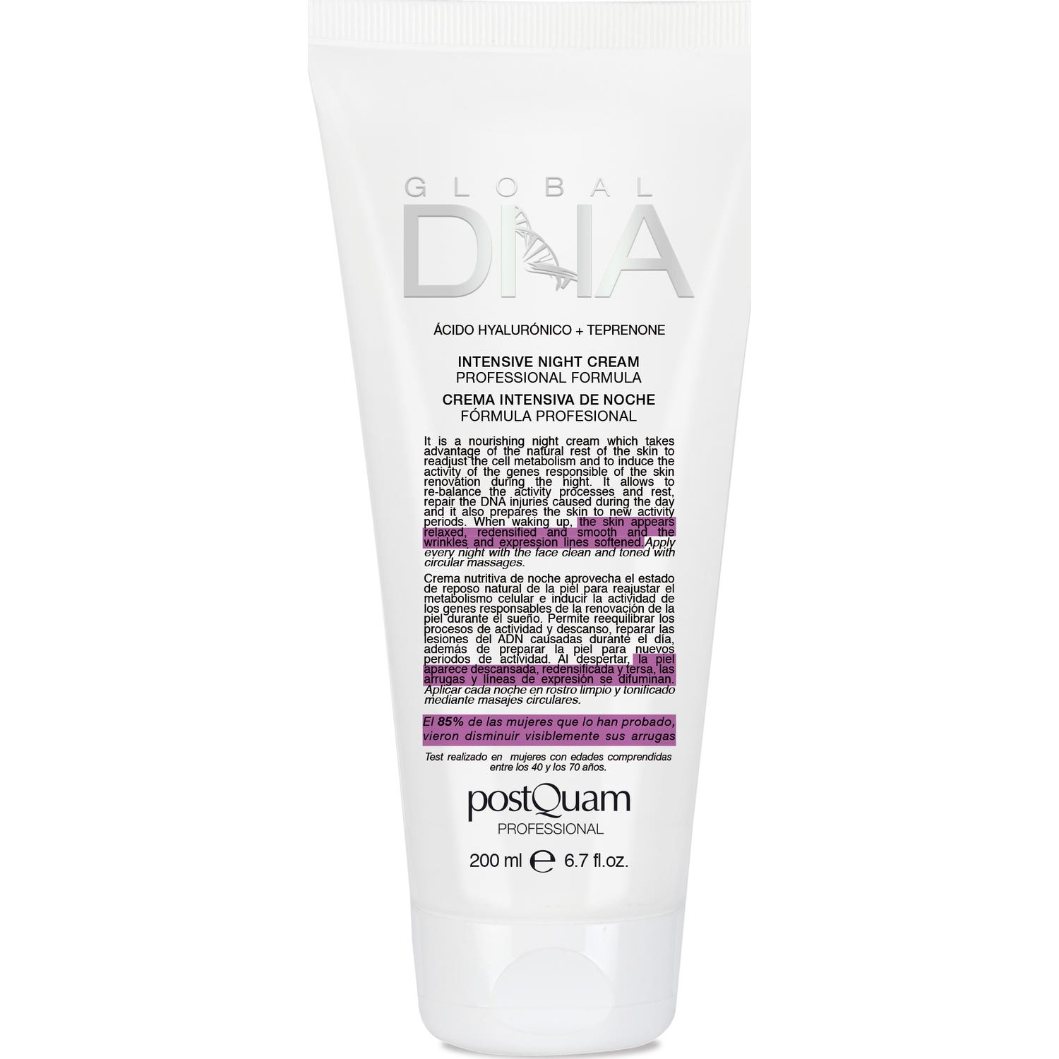 Postquam Crema de Noche ADN Tubo 200ml