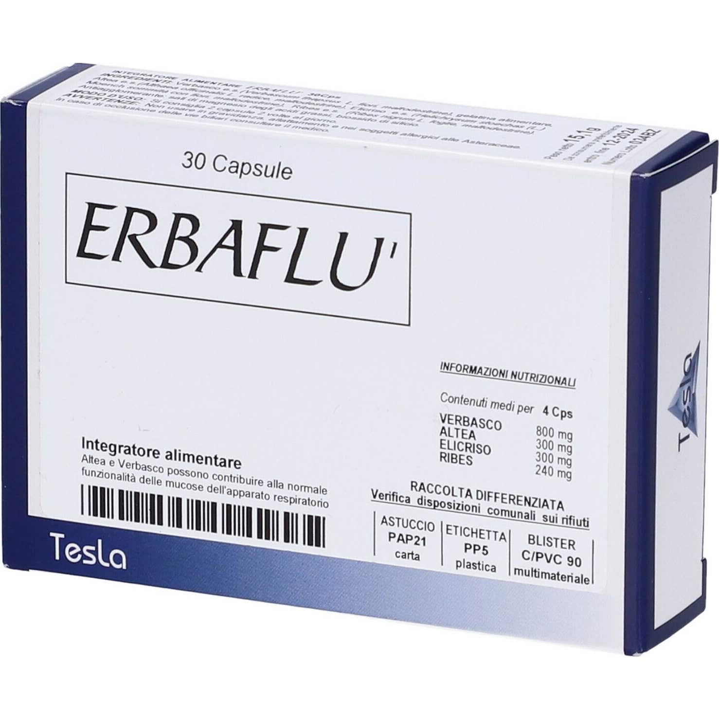 Tesla Erbaflu 30caps de TESLA Sas di Dr.Zucchi & C. | Natural Doctor