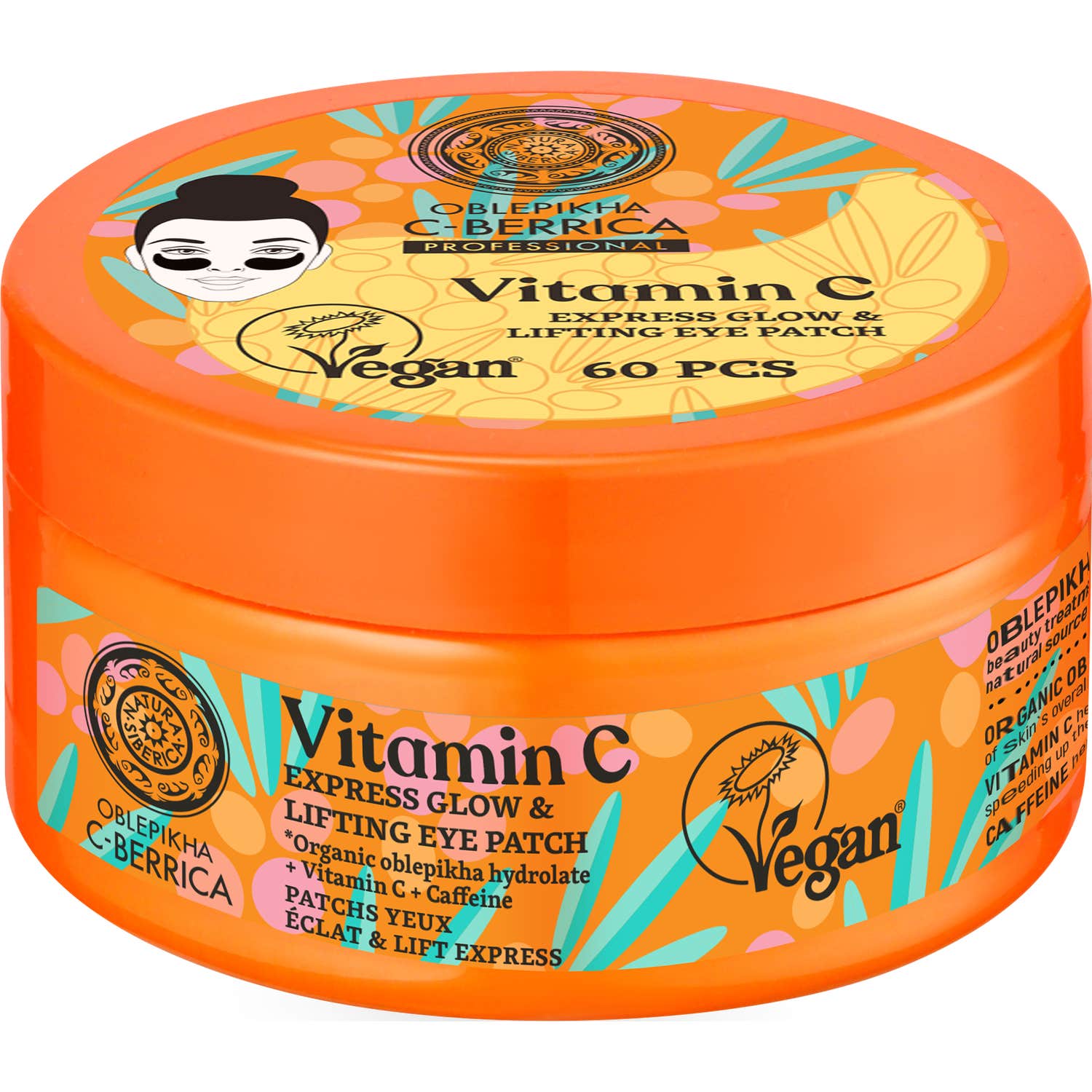 Natura Siberica Oblepikha C-Berrica Parches Contorno Ojos 60uds