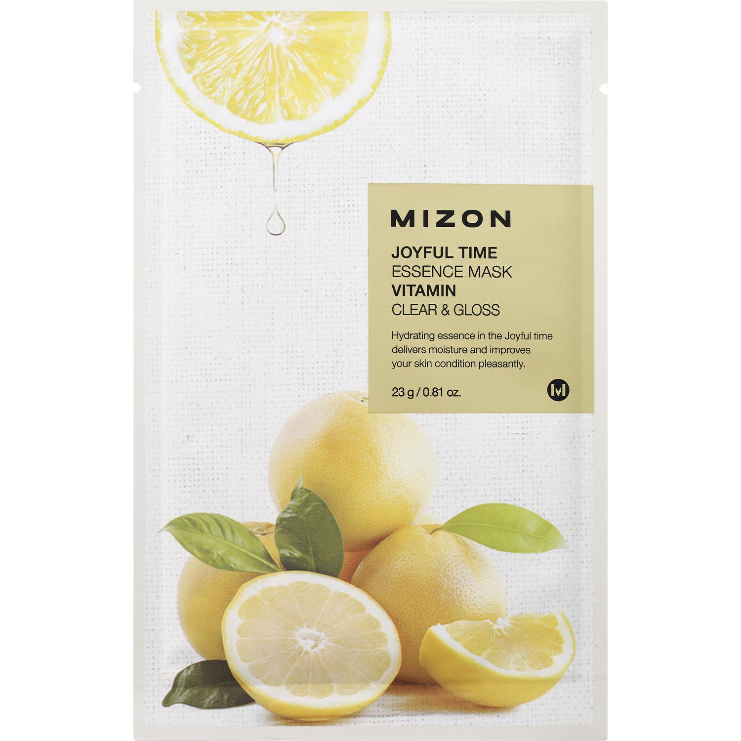 Mizon Joyful Time Essence Mask Vitamina C Mascarilla Iluminadora 23g