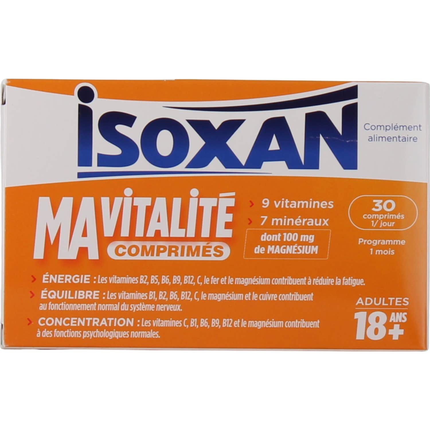 Isoxan Mi Vitalidad Adultos +18 Años 30comp | Natural Doctor