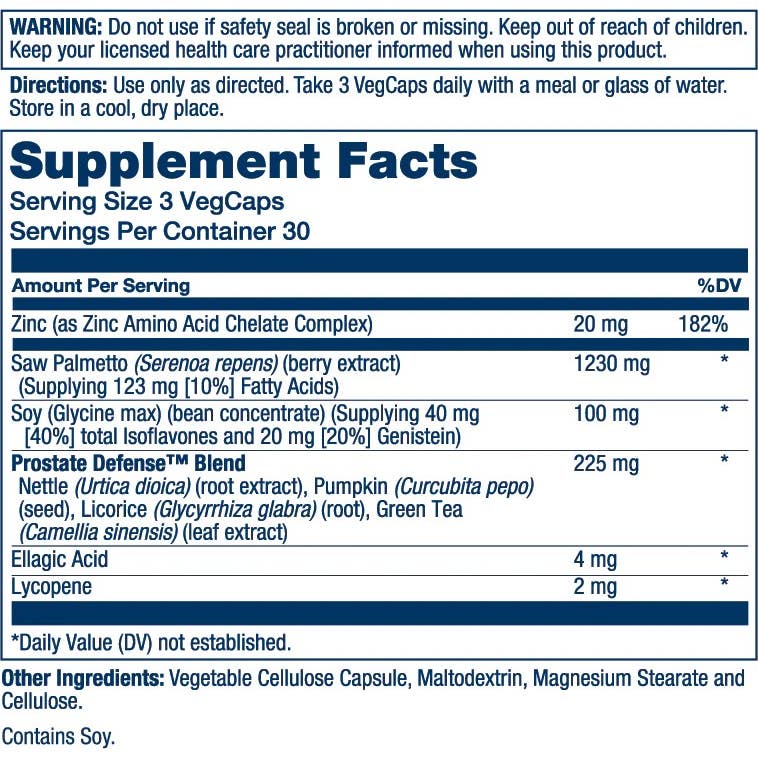 Solaray Prostate Defense Small 30caps Solaray Prostate Defense Small 30caps