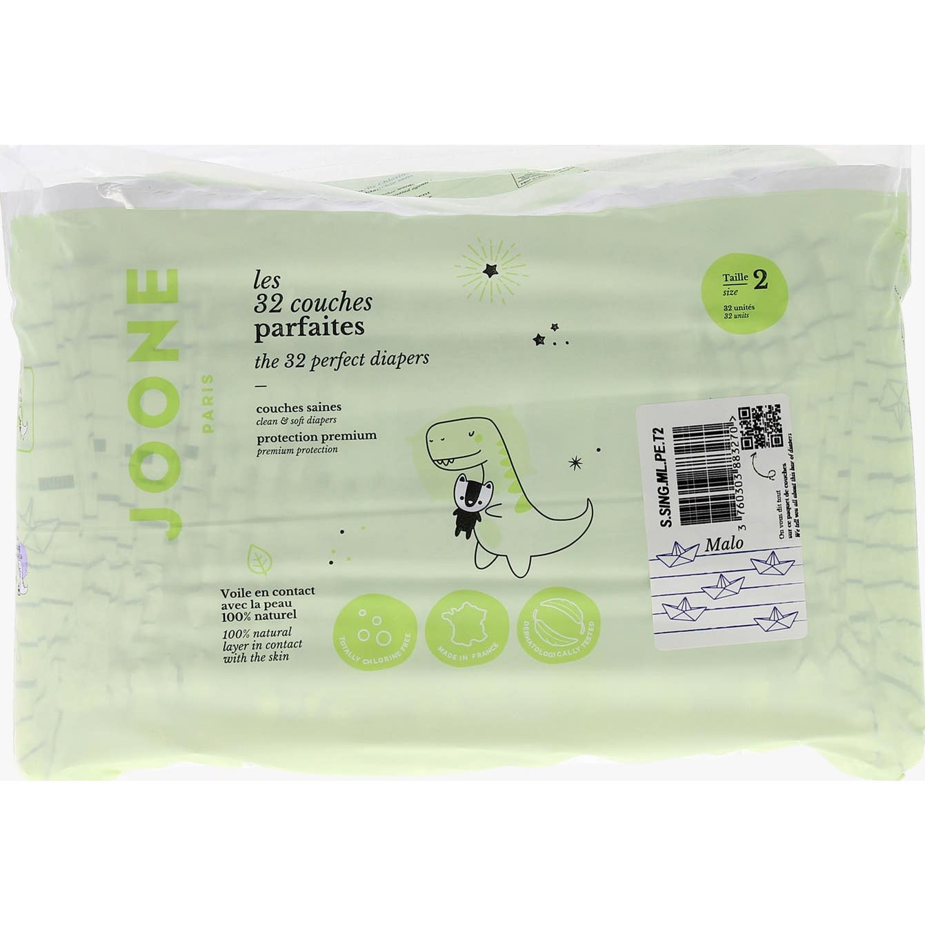 Joone Les Couches Parfaites Talla 2 3-5kg Malo 32uds