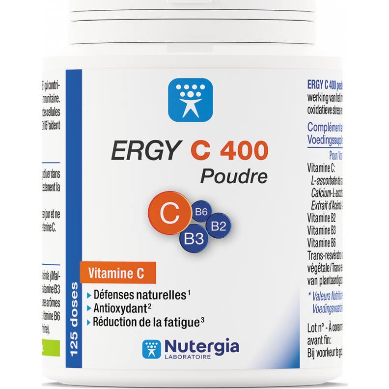 Ergy C 400 Vitamina C en polvo 125g