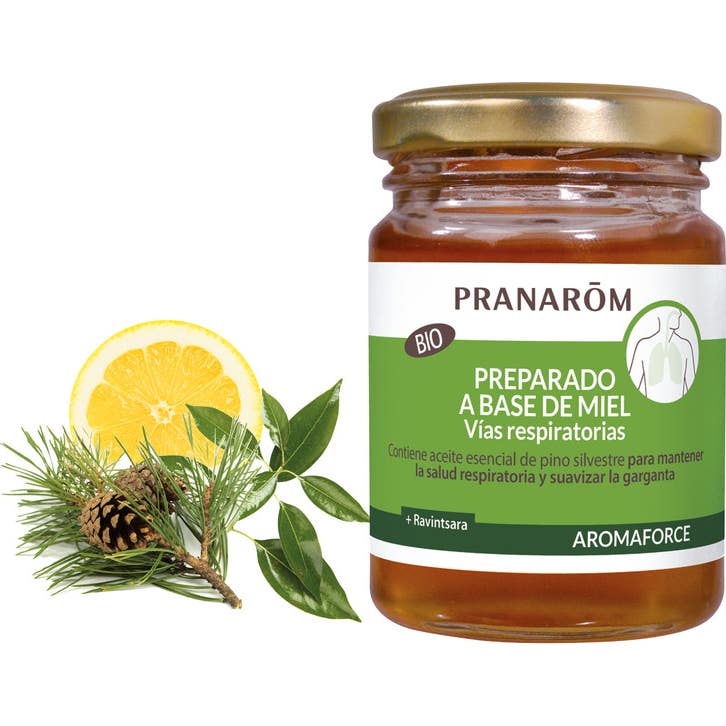 Pranarôm Aromaforce Preparado a Base de Miel Vías Respiratorias BIO 100ml