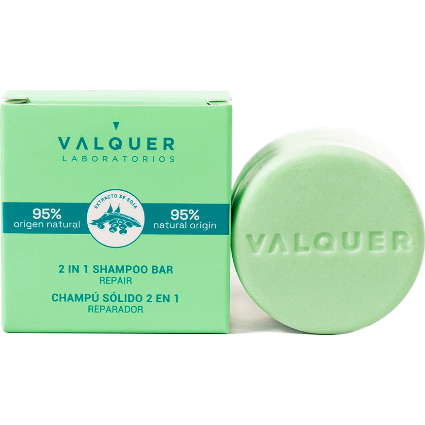 Valquer Champú Sólido 2 en 1 Reparador 70g