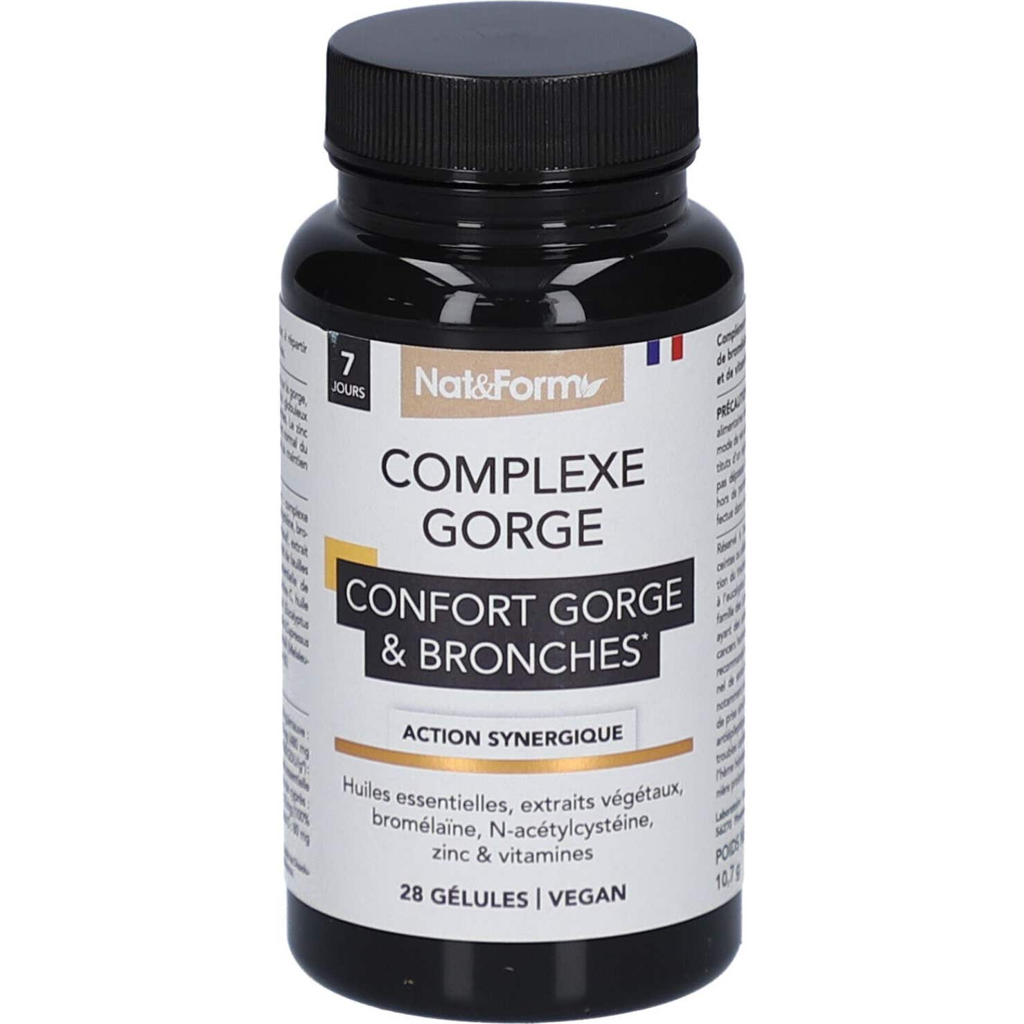 Nat&Form Complejo Confort Garganta & Bronquios 28 Perlas