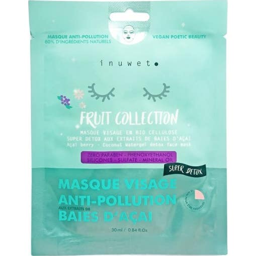 'Inuwet Masque VIsage Anti-Pollution Baies d''Açai 30 ml'