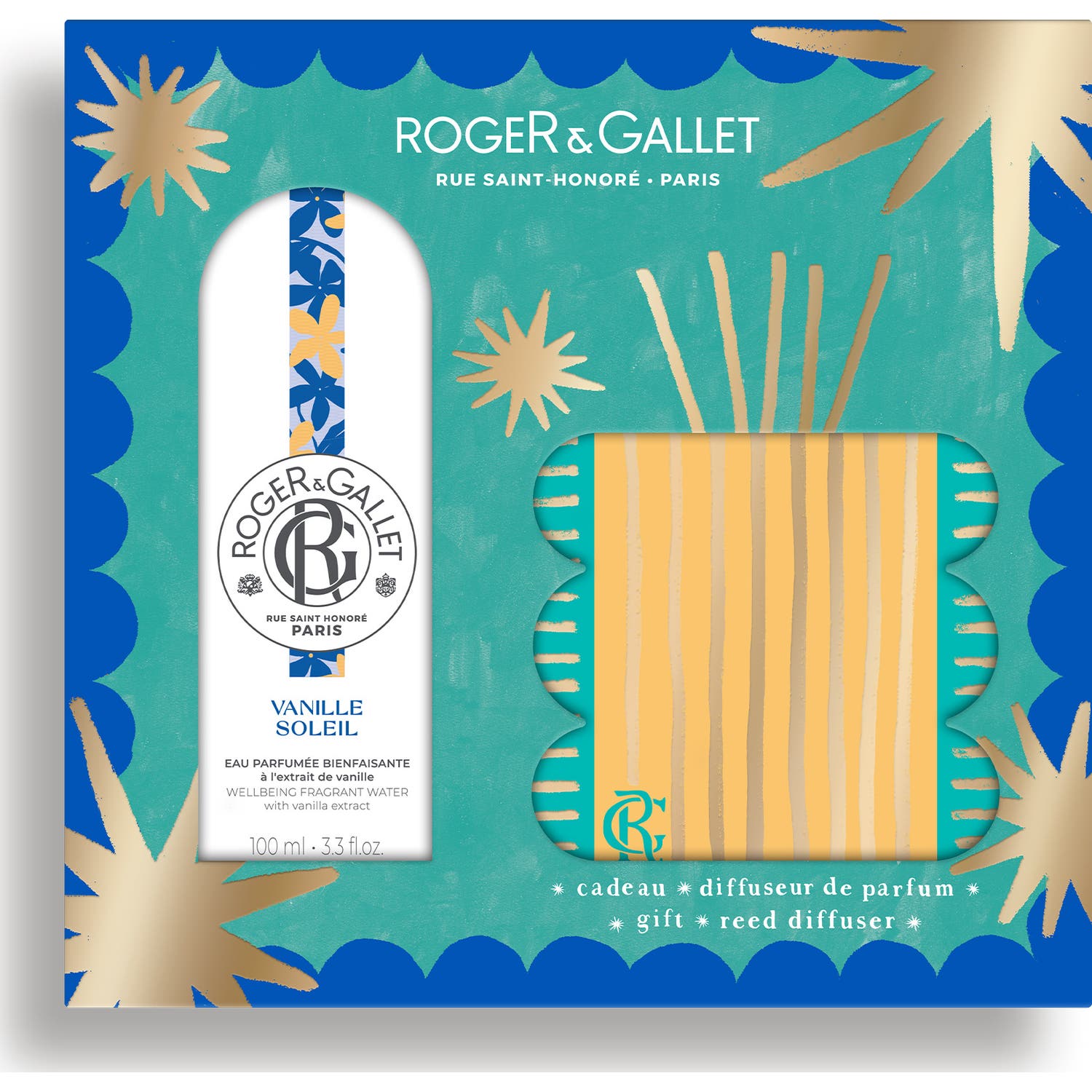 Roger & Gallet Vanille Soleil Cofre Agua Perfumada + Difusor