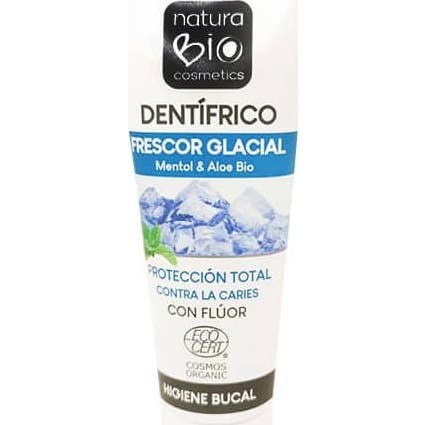 NaturaBIO Cosmetics Dentífrico Frescor Glacial Flúor Mentol 75 ml