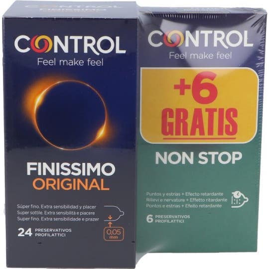 Control Pack Preservativos Finissimo + Non Stop