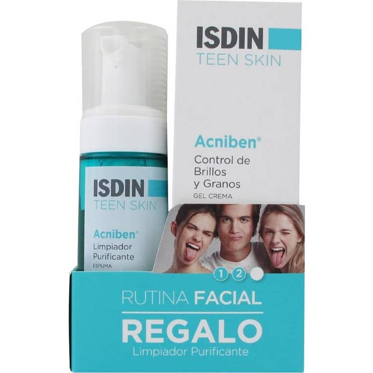 Isdin Teen Skin Acniben Gel Crema + Limpiador Purificante