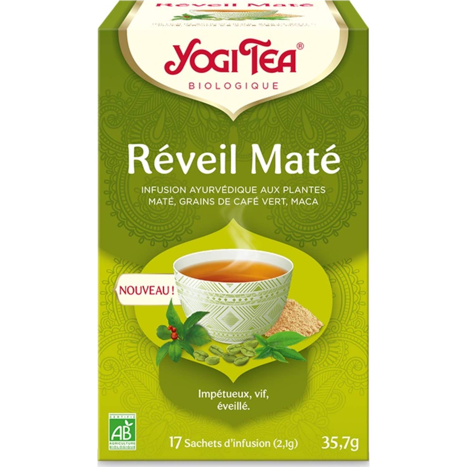 Yogi Tea Despertar Mate Bio 17 Sobres