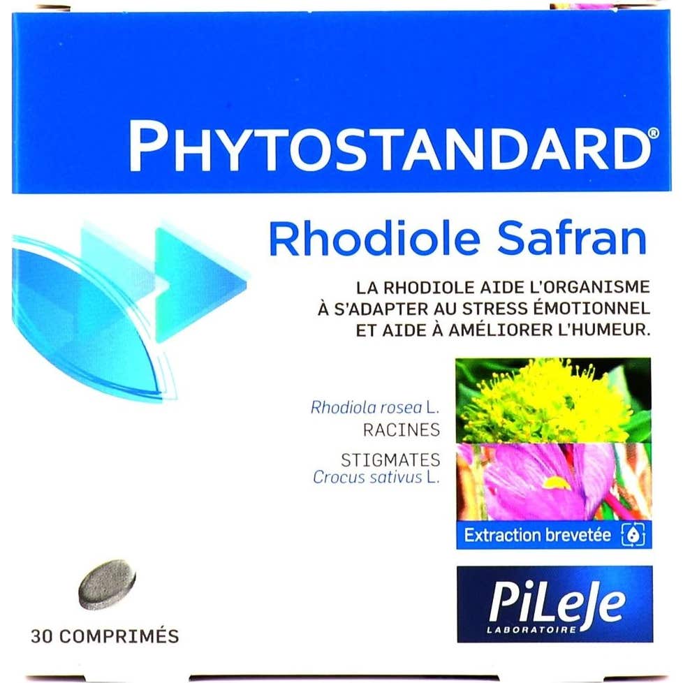 Pileje Phytostandard Rhodiole Safran 30comp