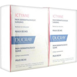 Surgras deucray Ictyane Pan Dermatológico sin Jabón set de 2x100 g