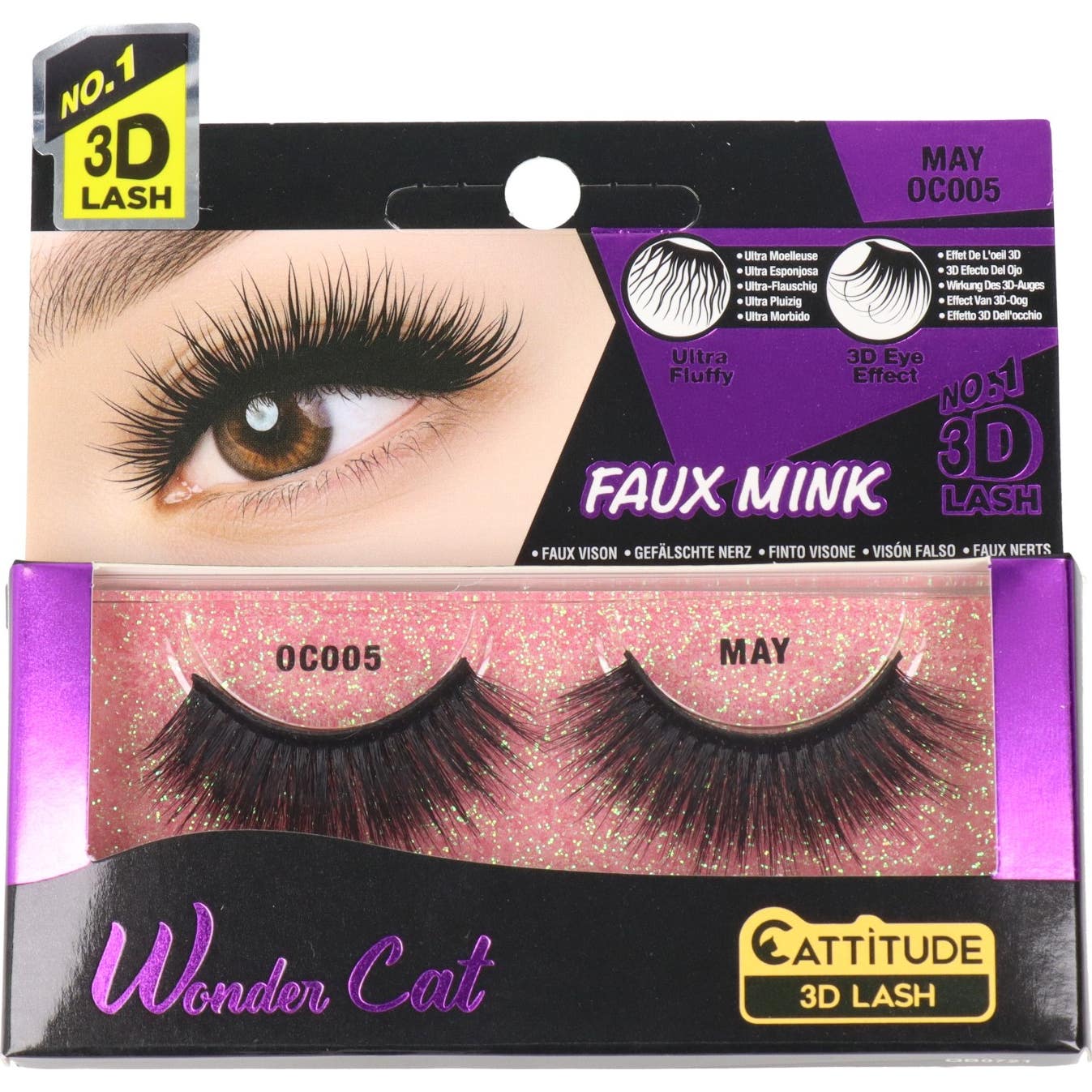 Ebin New York Wonder Cat Cattitude 3D Lash May 1 Par