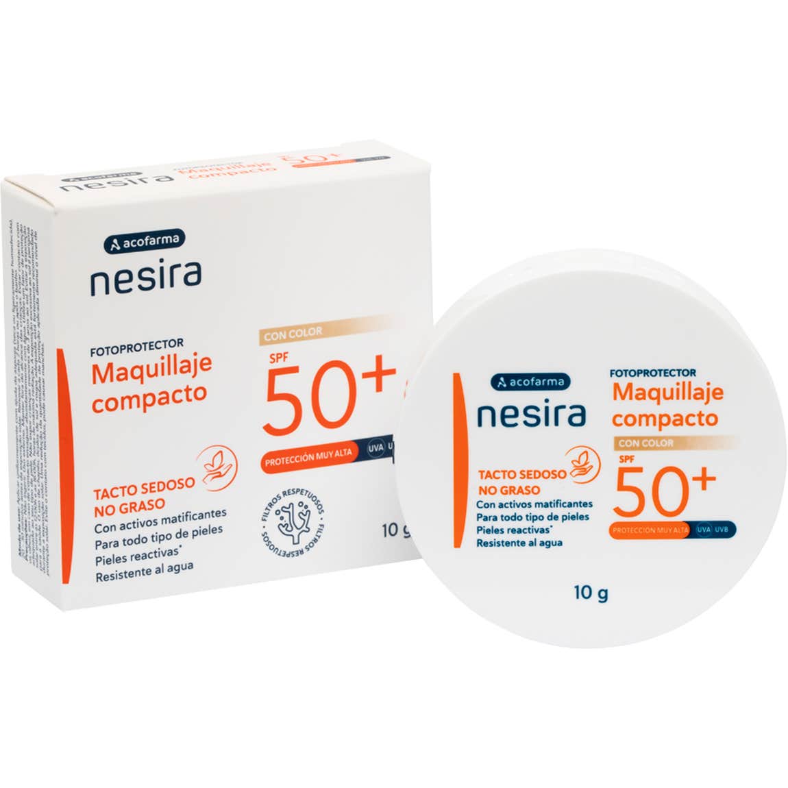 Nesira Maquillaje Compacto SPF50+ 10g