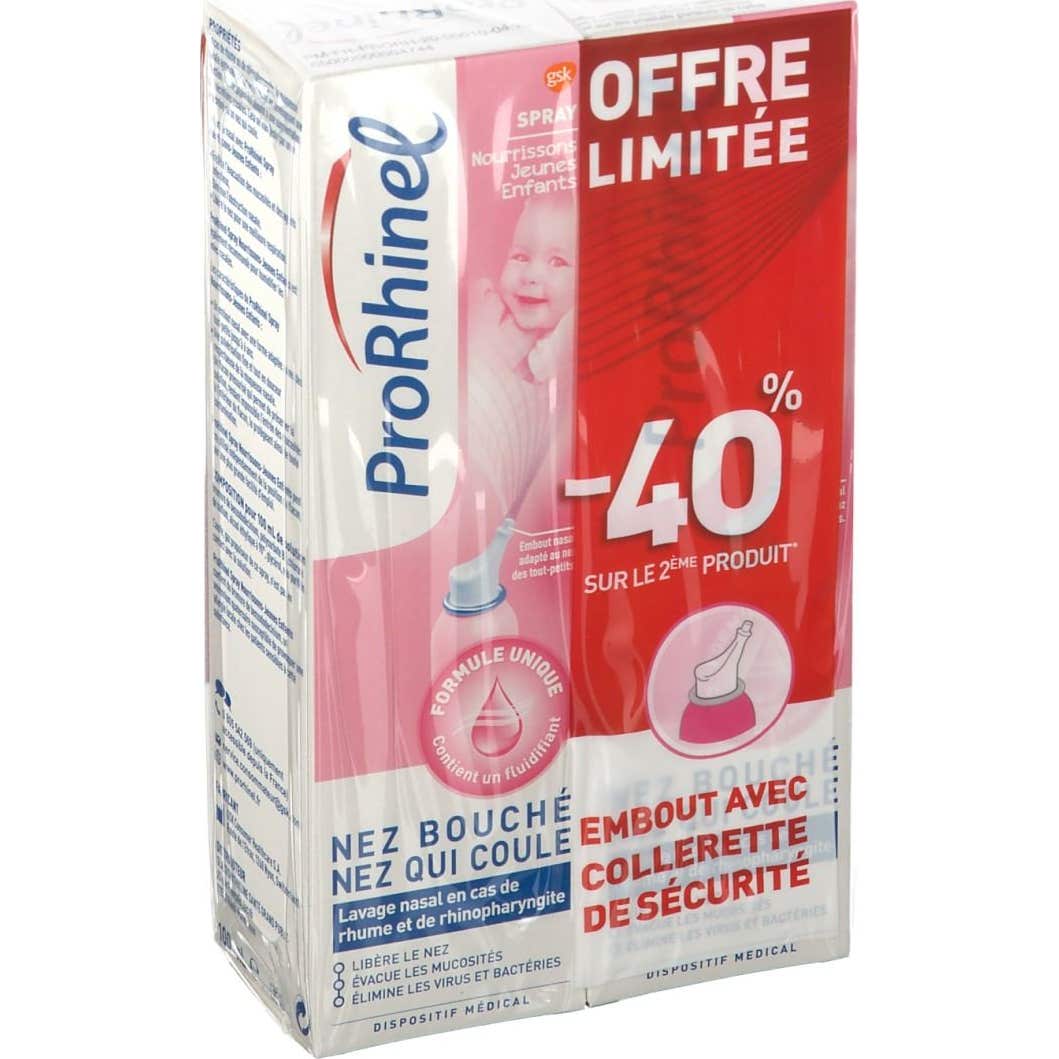 Prorhinel Nasal Spray Nasal Infants for Young Children Set de 2 x 100ml