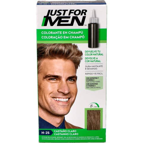 Just For Men champú colorante castaño claro 30ml