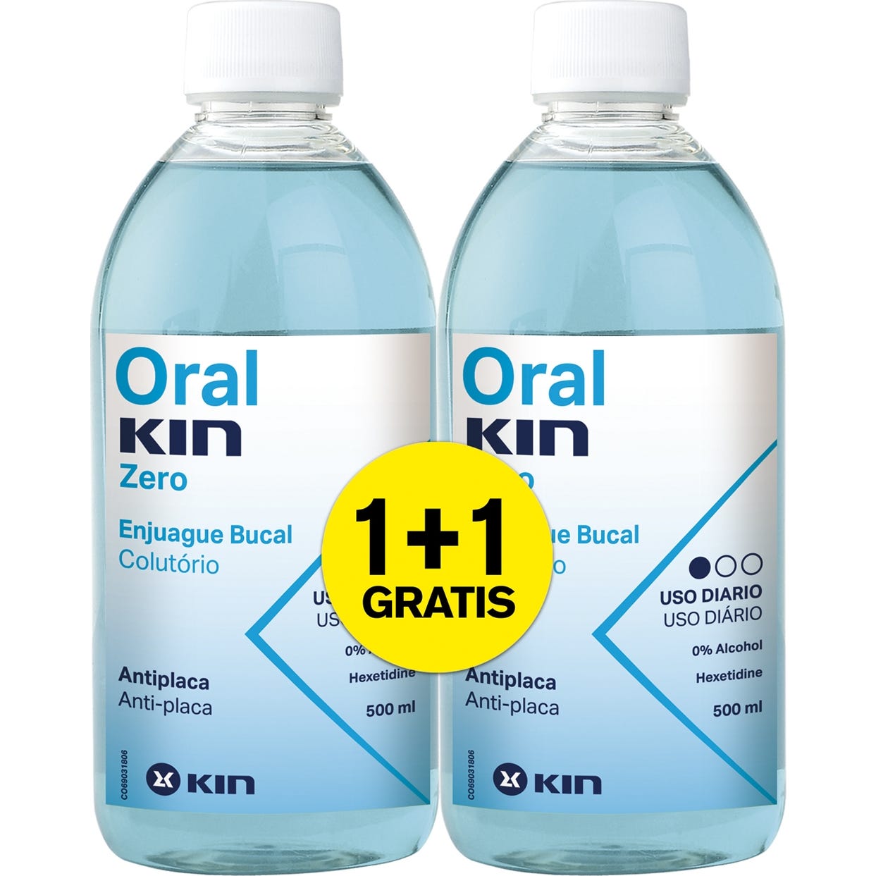 Oralkin Zero Enjuague 2x500ml