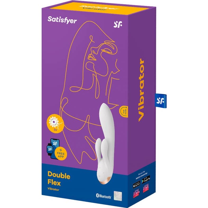 Satisfyer Double Flex Vibrador Blanco 1 ud