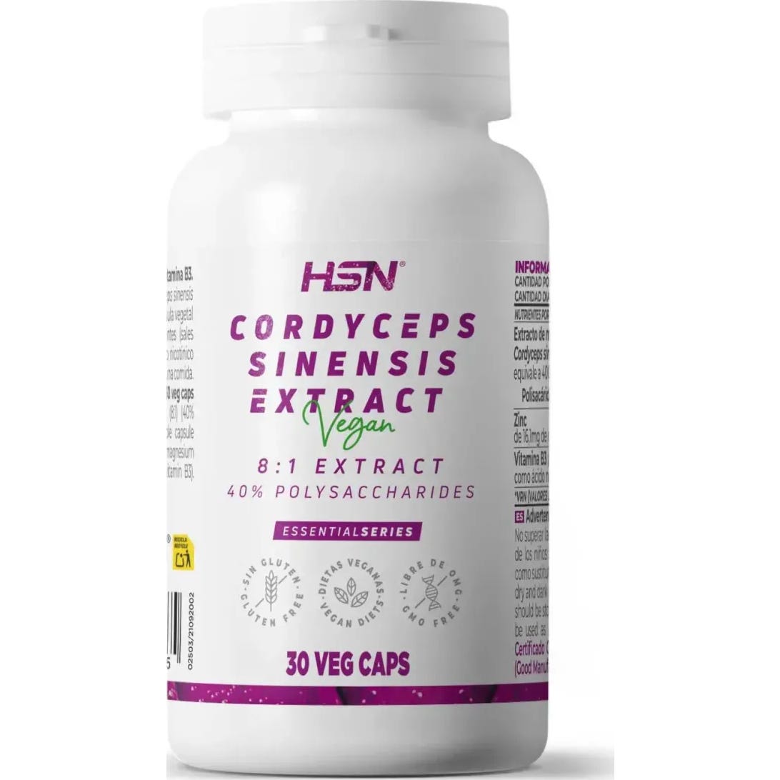 HSN Extracto de Cordyceps 8:1 500mg 30vcaps