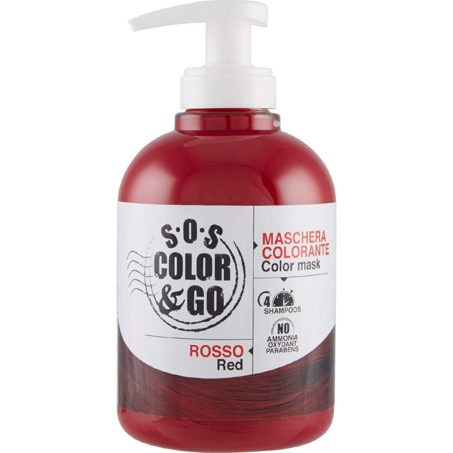 Alama Sos Color & Go Mask Tinte Capilar Rojo 300ml