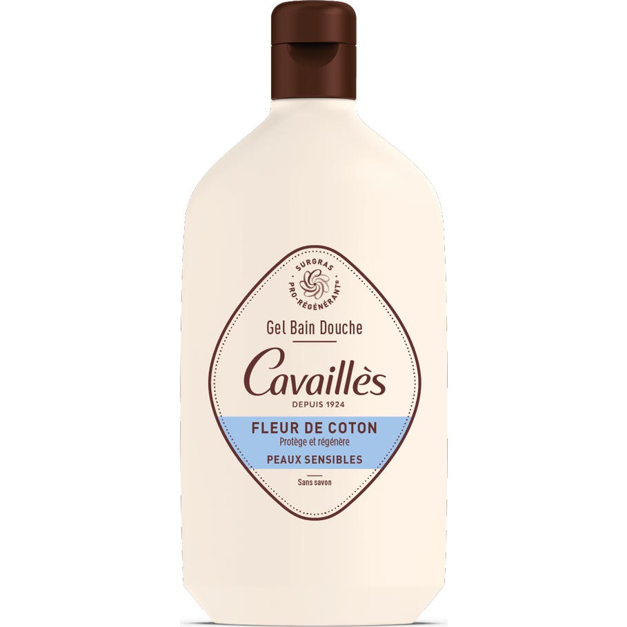Roge Cavailles Gel de ducha y baño Extra Fat Flower Cotton 400 Ml