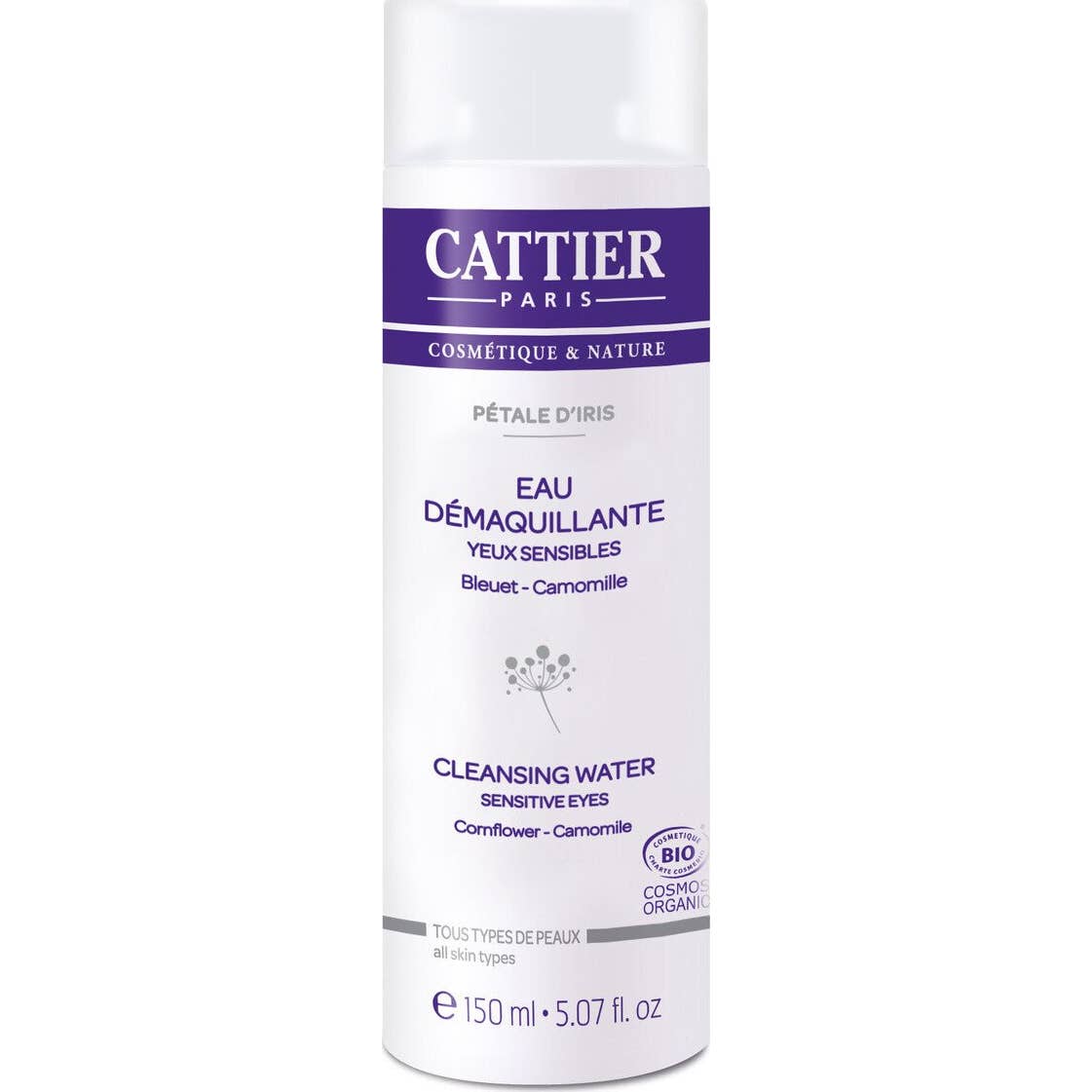 Cattier eau demaquillante BIO manzanilla ojos sensibles 150 ml