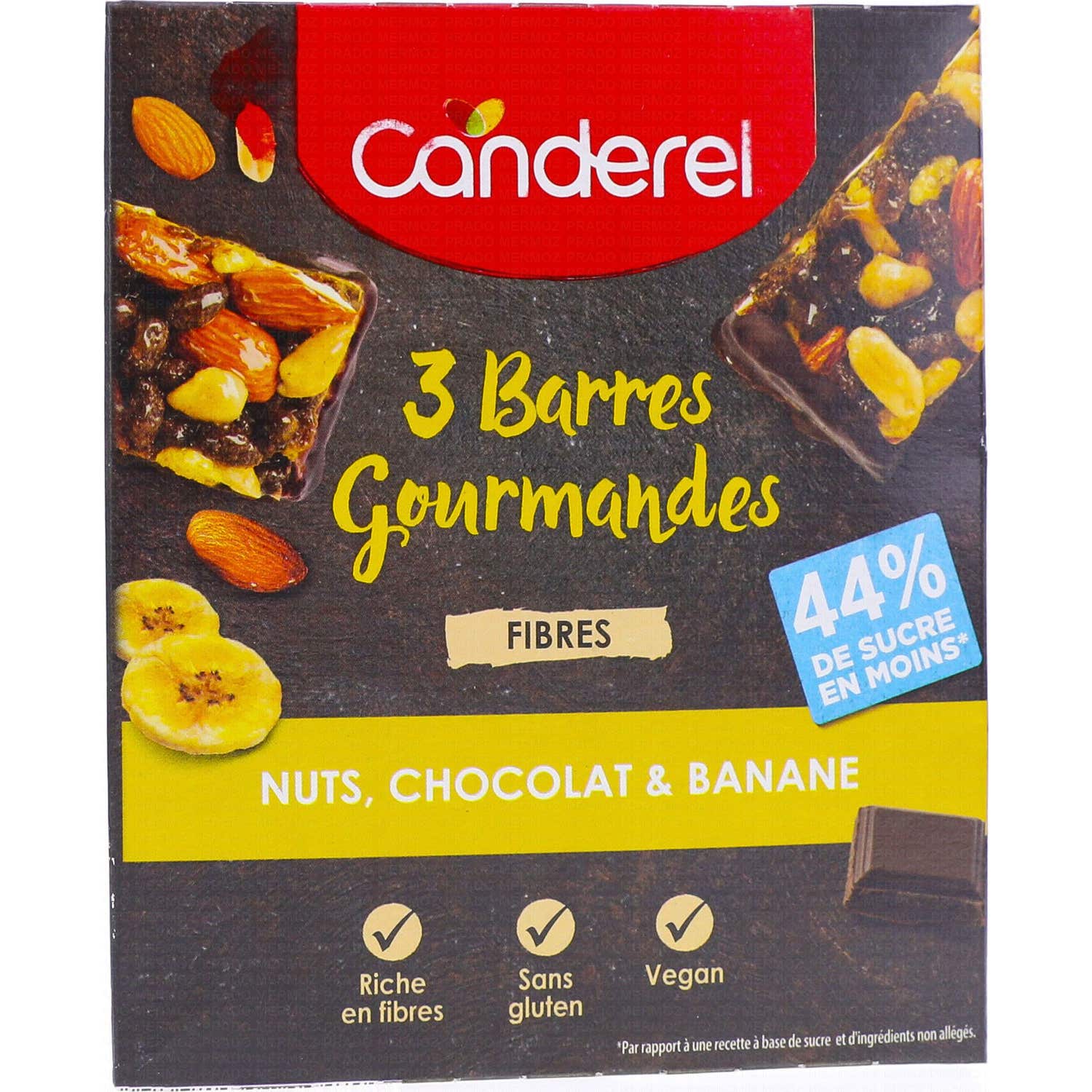 Canderel 3 Barritas Gourmet Nueces Chocolate & Plátano 3x35g | Natural Doctor