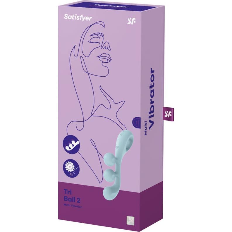 Satisfyer Tri Ball 2 Multi Vibrador Azul 1ud