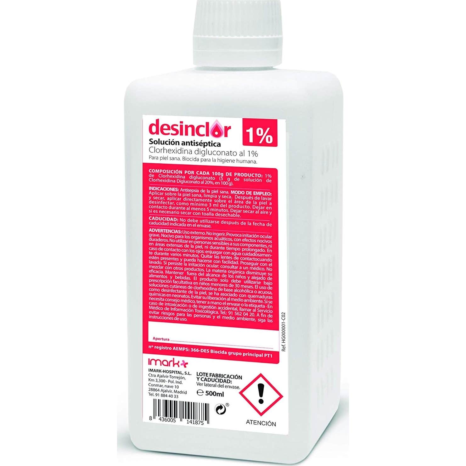 Desinclor Clorhexidina 1% 500ml