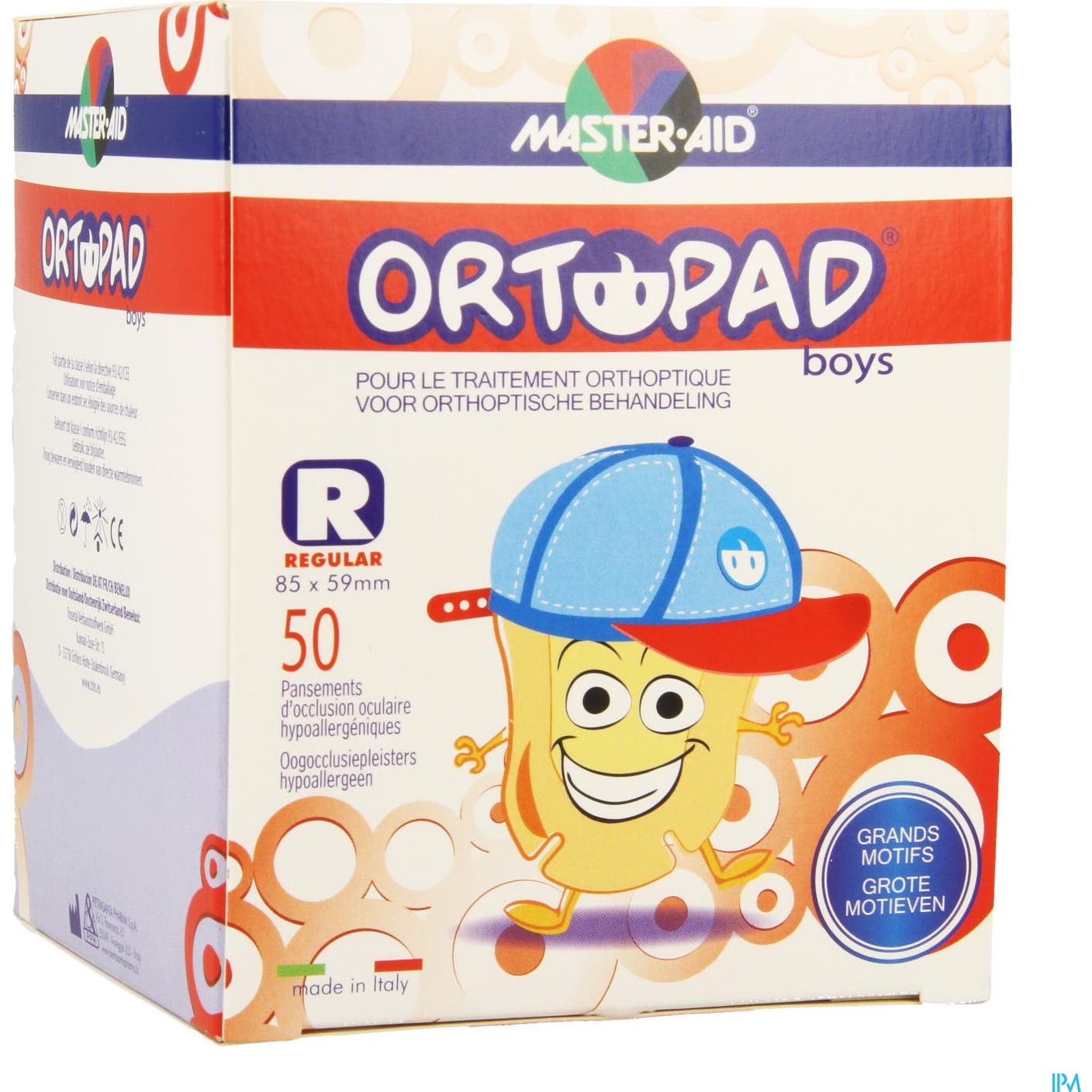 Ortopad Boy P/Ocul Gd/Word Reg50