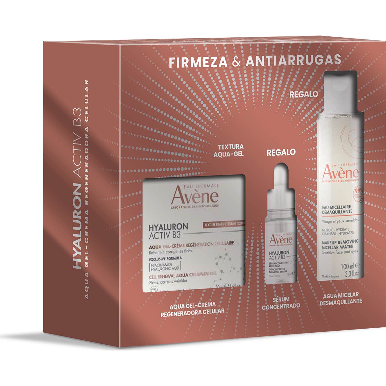 Avène Pack Hyaluron Activ B3 Aqua Gel-Crème + Sérum + Agua Micelar