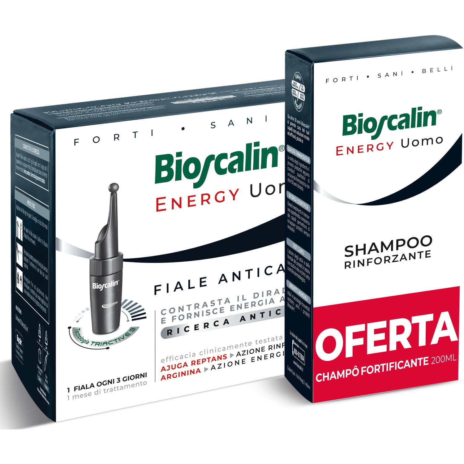 Bioscalin Energy Hombre Ampollas Anticaída + Champú 400ml