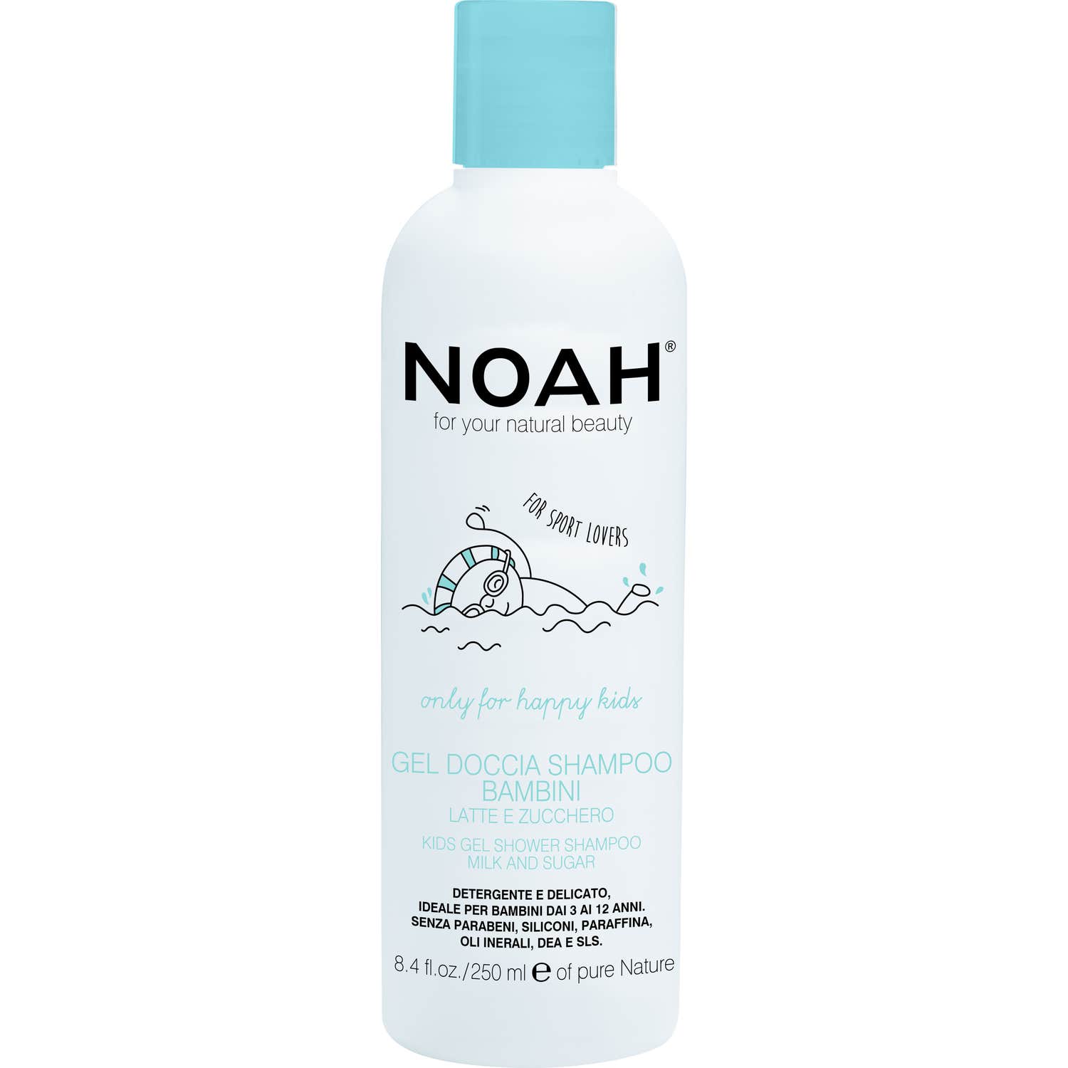Noah Champú y Gel de Ducha Infantil Leche y Azúcar 250ml