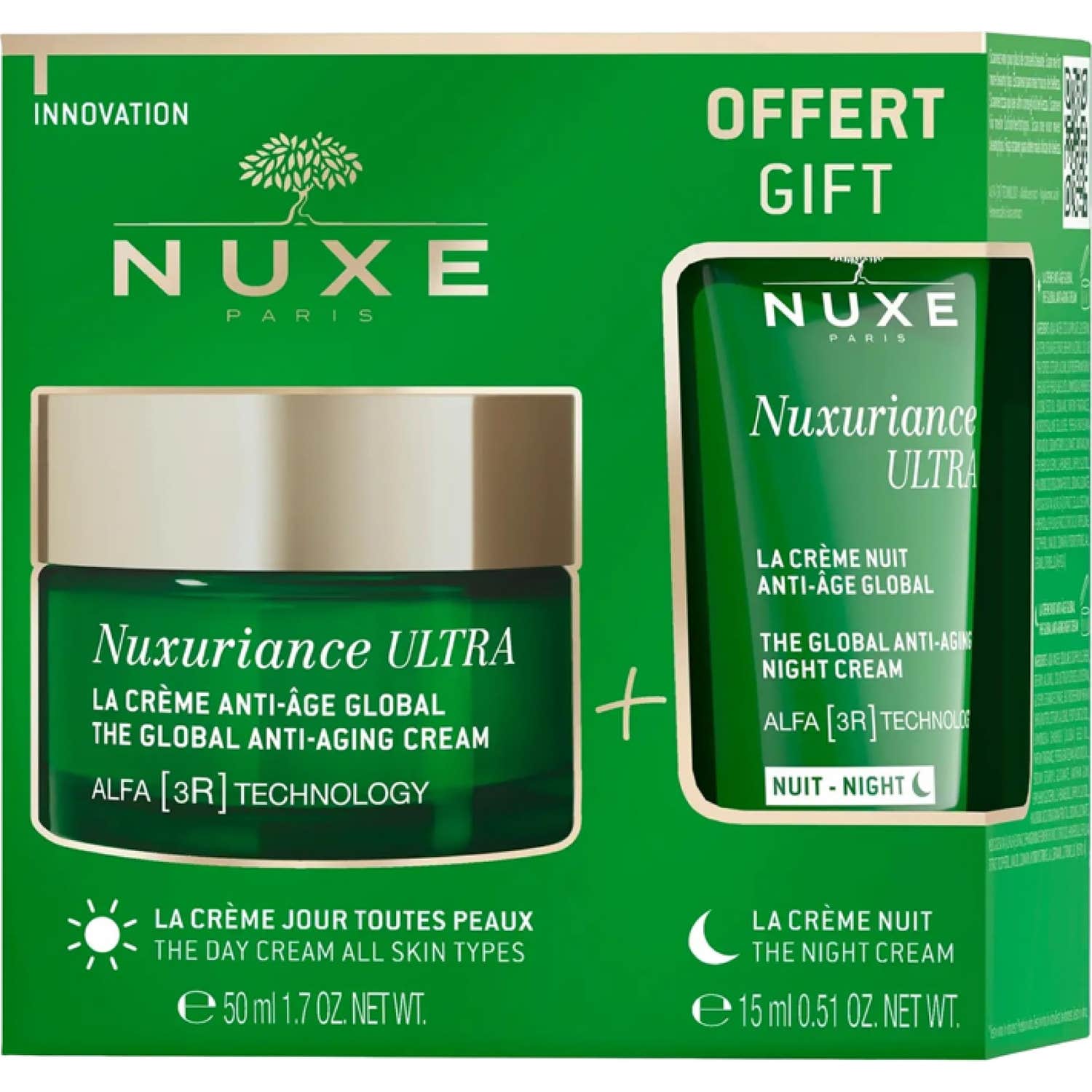 Nuxe Nuxuriance Ultra Crema Antiedad Global 50ml + Noche 15ml