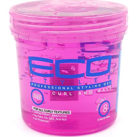 Eco Styler Curl Wave Gel Fijador Rosa Sin Alcohol Fuerte 473ml